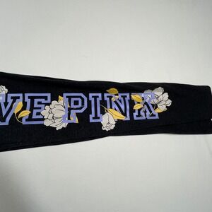 PINK Love Floral Leggings Comfy Casual Athleisure‎ Black Leggings size Small